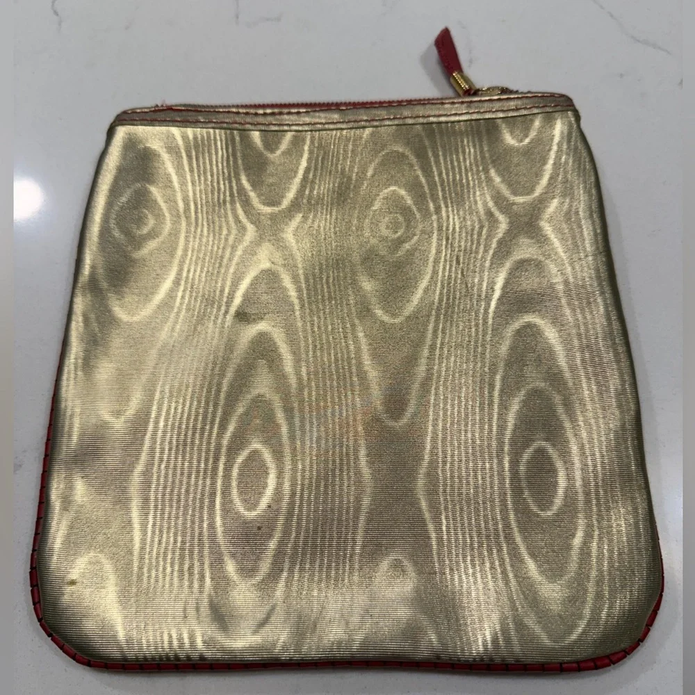 Loewe Gold Embroidered Zip Top Cosmetics Pouch - Picture 2 of 8